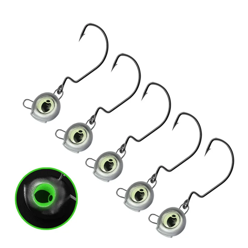 Fishing Hook Weedless - 10 szt. Bezchwastowych głowic jigowych ze