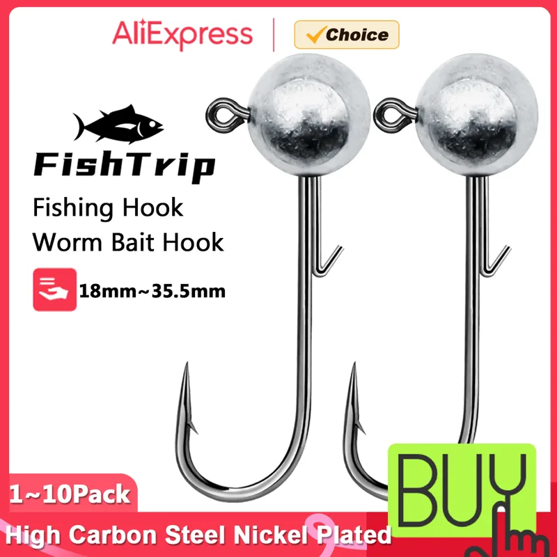 Fishing Hook Weedless - FishTrip 1 ~ 10 sztuk Ned