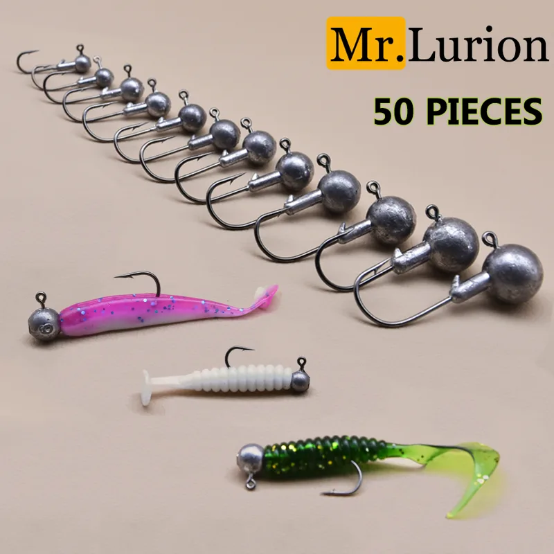 Fishing Hook Weedless - MrLurion 50 szt. główek jigowych 1g-28g