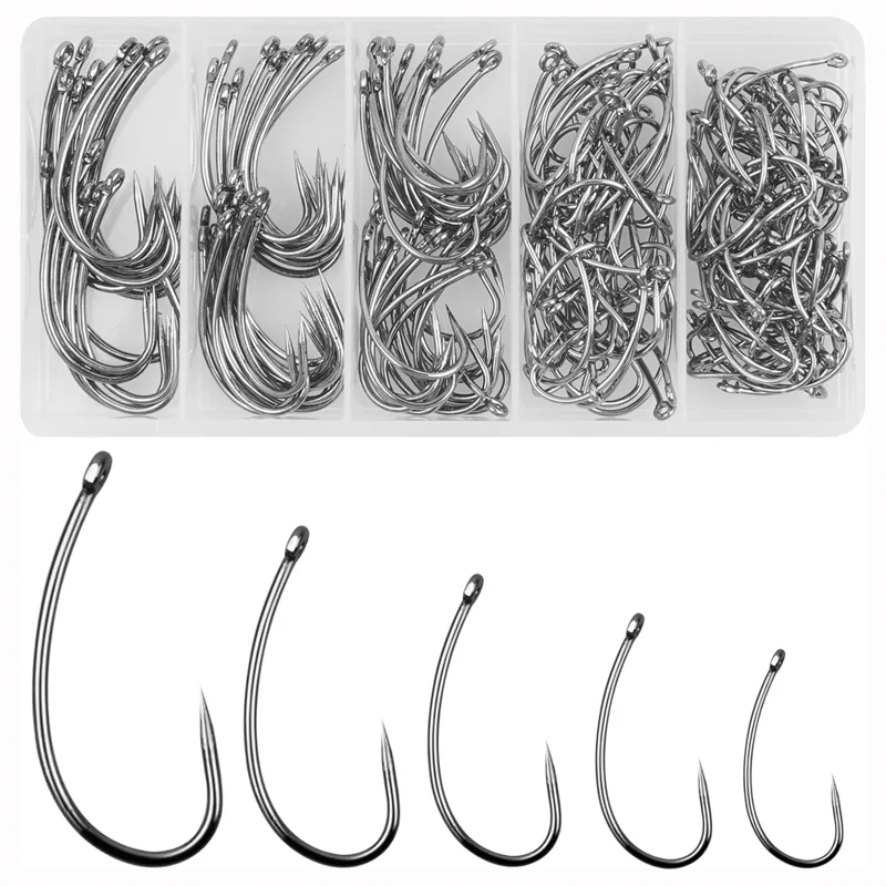 Fishing Hook Circle - 180PCS Zestaw haczyków wędkarskich Barbless Carp