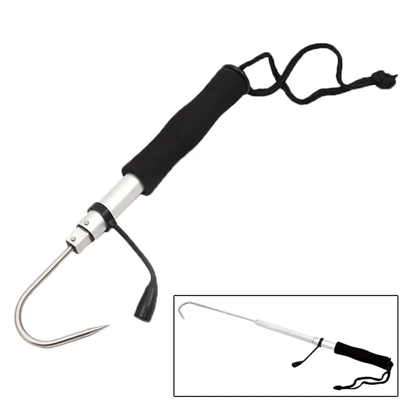 Fishing Hook Stainless Steel - Teleskopowy, wysuwany gaff do ryb ze