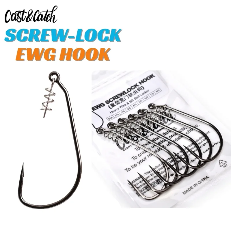 Fishing Hook Weedless - Haczyk Cast&Catch SCREW-LOCK Weedless EWG -