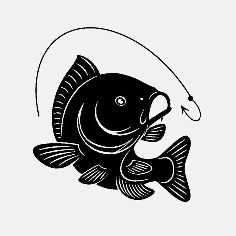 Fishing Hook - Haczyk na ryby karpiowe dekoracyjna naklejka
