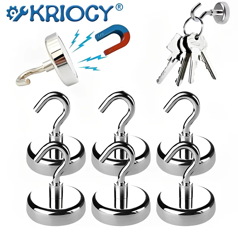 Fishing Hook Stainless Steel - Mocny, mocny, okrągły magnes neodymowy Hak