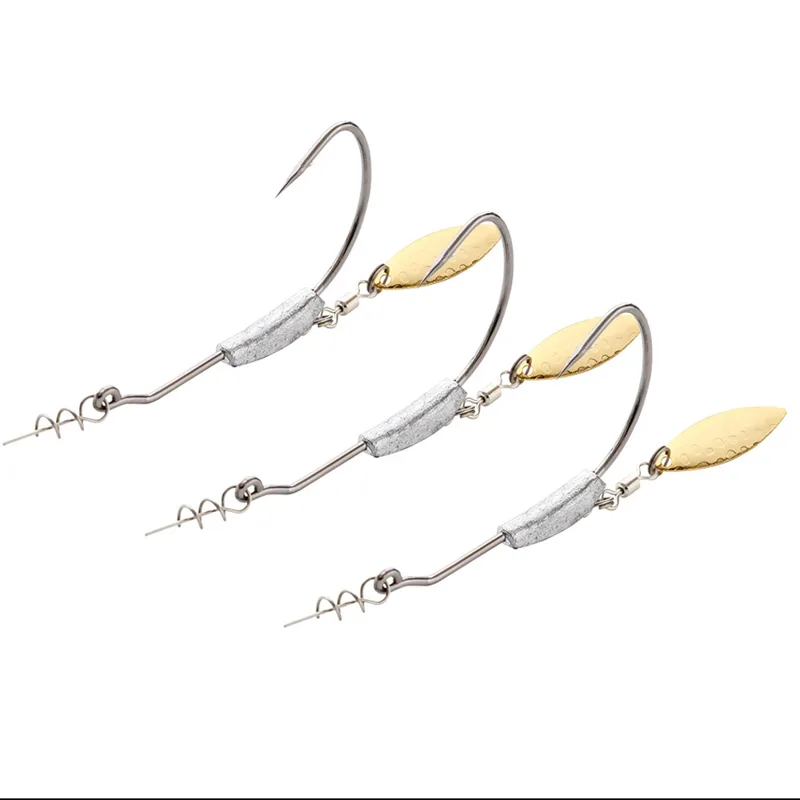 Fishing Hook Offset - ATUENO 4 sztuk Offset haczyki wędkarskie