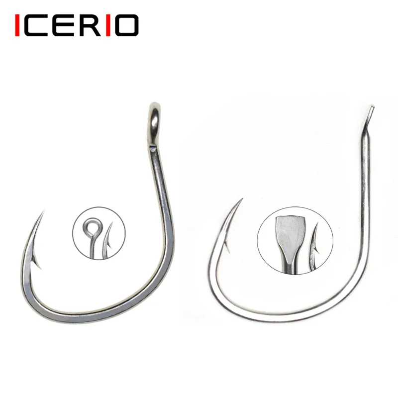 Fishing Hook Assortment - ICERIO 10 sztuk matowa powłoka cynowa