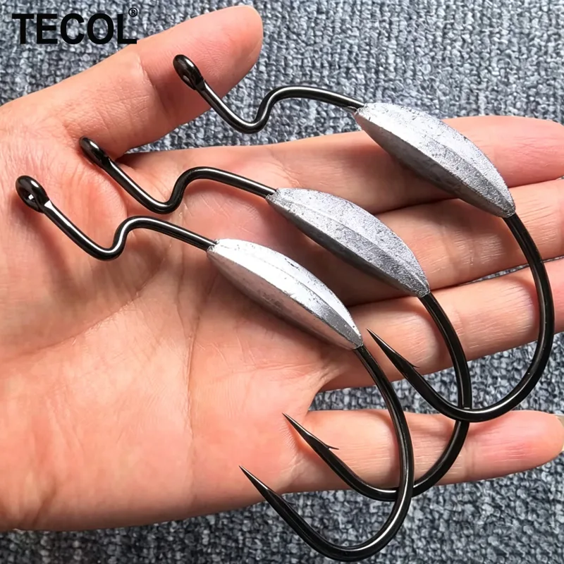 Fishing Hook Weedless - TECOL 3 SZT. 6/0 8/0 10/0