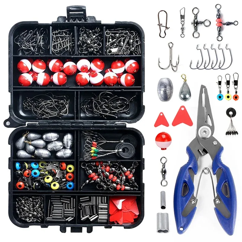 Fishing Hook Box - 263 szt. Zestaw akcesoriów wędkarskich na