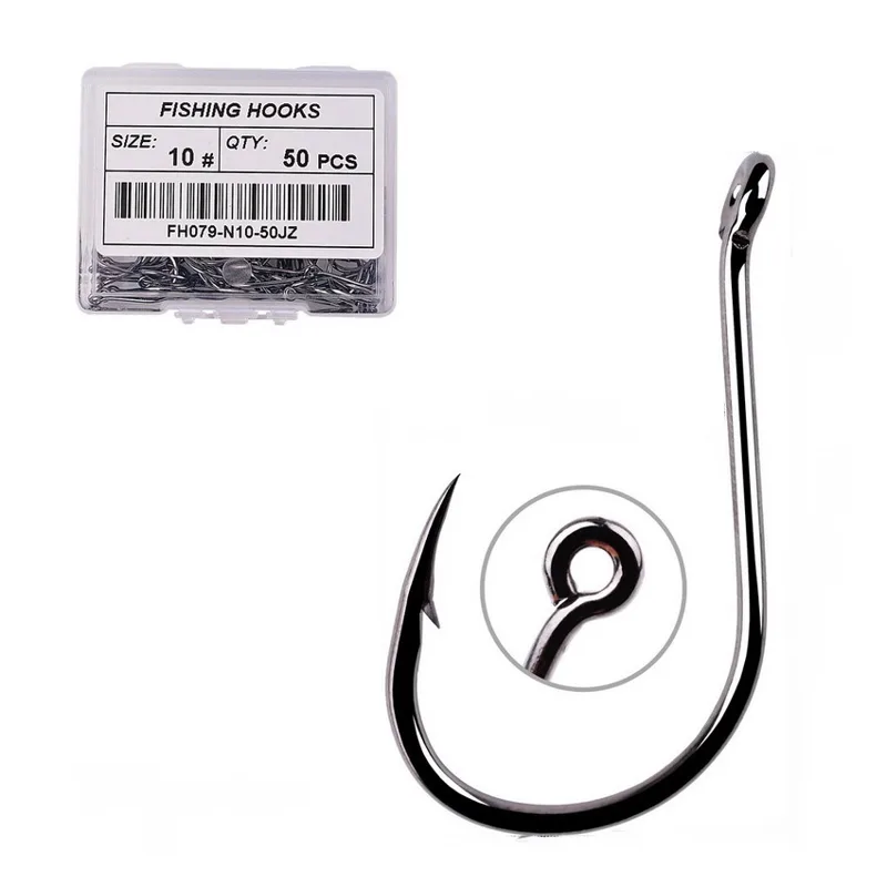 Fishing Hook Circle - 50 sztuk/20 sztuk Fishhook Coating High