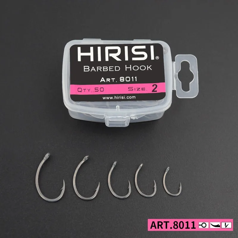 Fishing Hook Barbless - Haki karpiowe Hirisi 50 szt. Powłoka