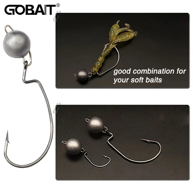 Fishing Hook Weedless - 5 szt. Metalowe główki jigowe haczyki