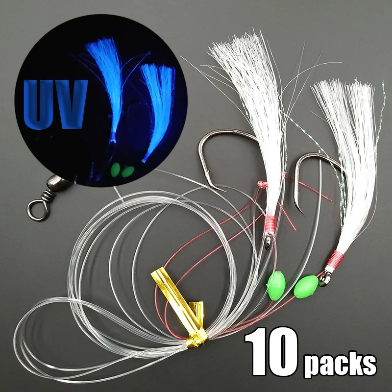 Fishing Hook Circle - Zestaw Sabiki Lunker, 10 sztuk, 169