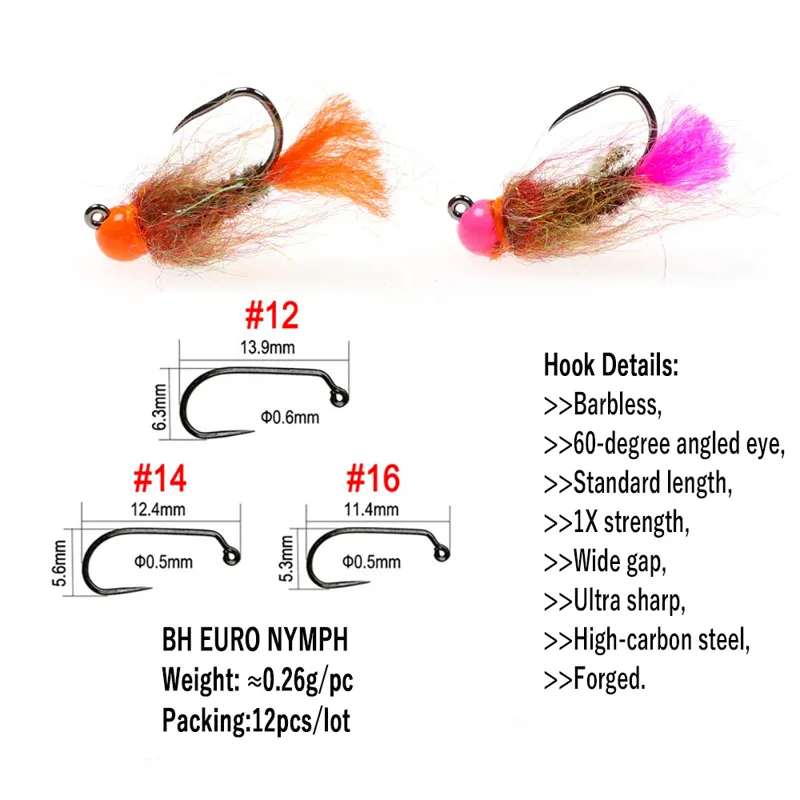 Wifreo 12 sztuk wolfram Beadhe – Fishing Hook Barbless recenzja i cena