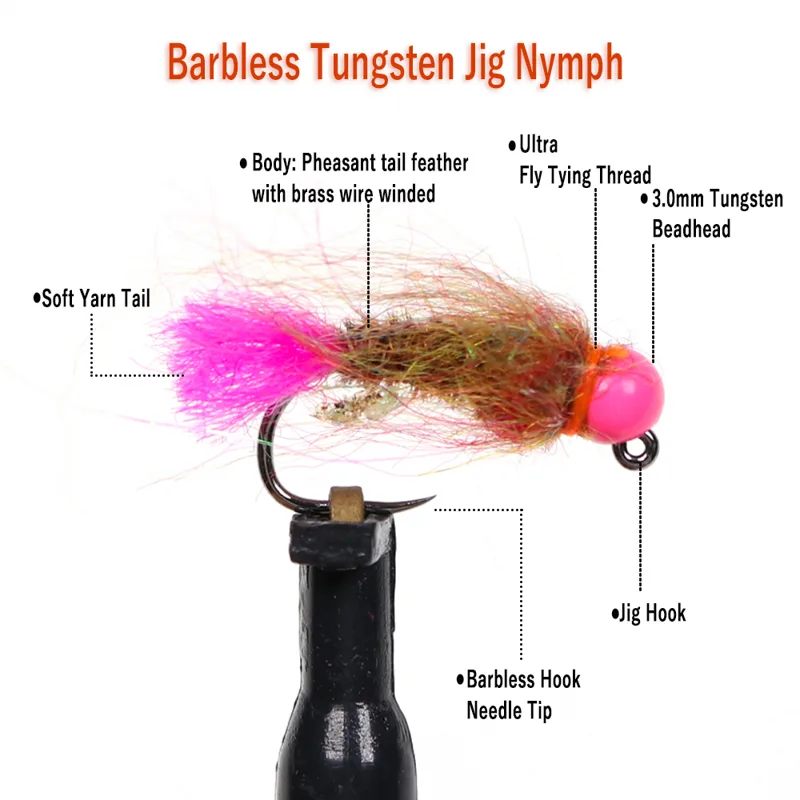 Wifreo 12 sztuk wolfram Beadhe – Fishing Hook Barbless recenzja i cena