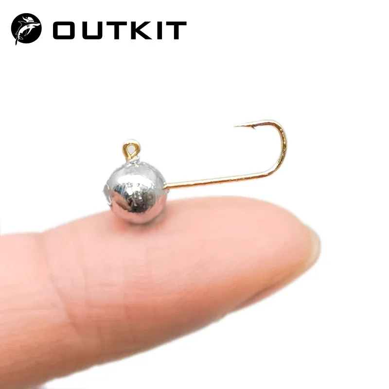 OUTKIT 10szt Mini Jig Head Hoo – Fishing Hook Barbless recenzja i cena