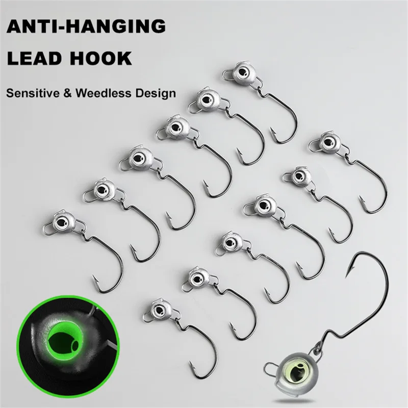 10 szt. Bezchwastowych głowic  – Fishing Hook Weedless recenzja i cena
