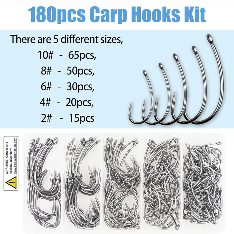 180PCS Zestaw haczyków wędkars – Fishing Hook Circle recenzja i cena