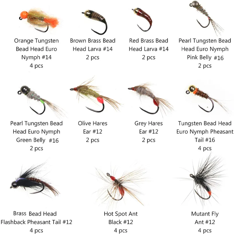 Zestaw 32 Sztuk Much Nimfowych – Fishing Hook Barbless recenzja i cena
