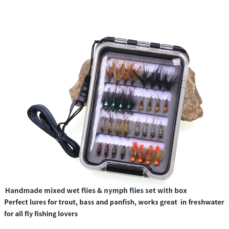 Zestaw 32 Sztuk Much Nimfowych – Fishing Hook Barbless recenzja i cena