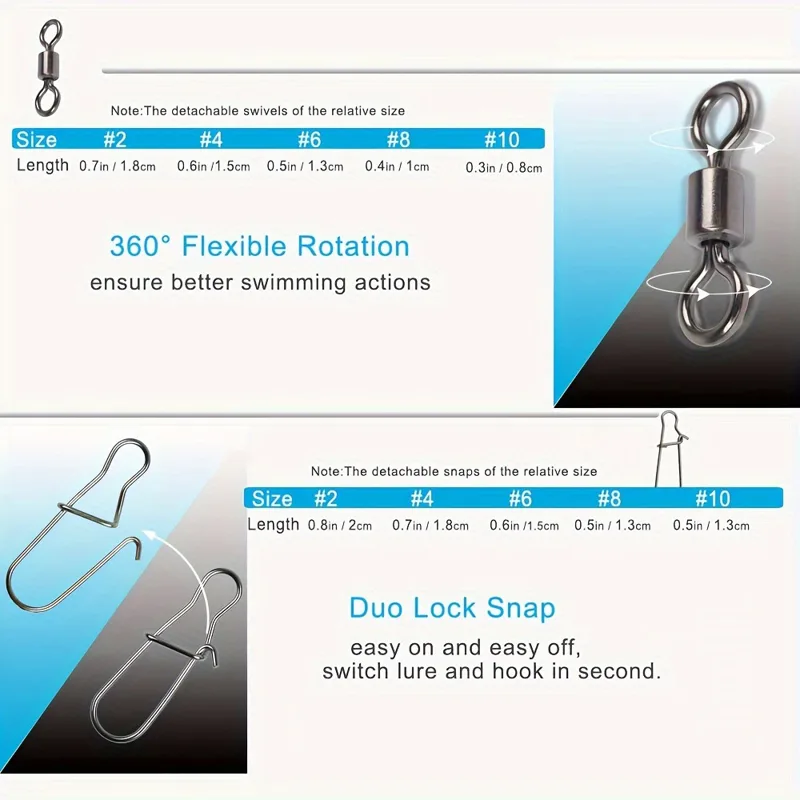 Zestaw 95/210 szt. łączników w – Fishing Hook Stainless Steel recenzja i cena