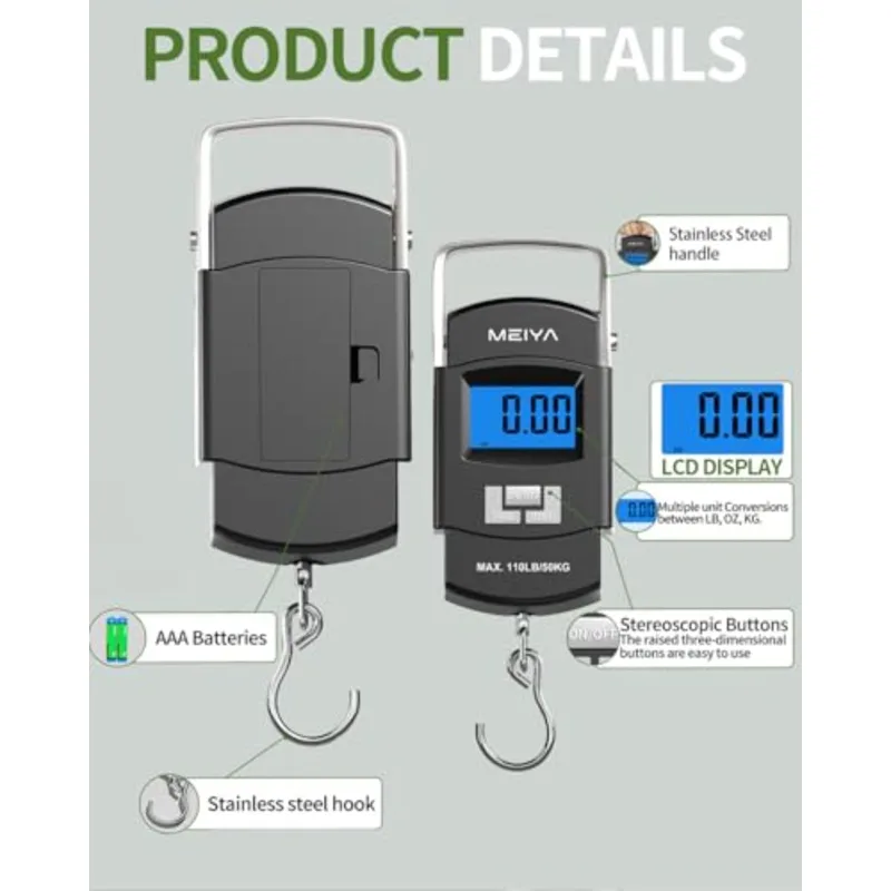 Cyfrowa waga wędkarska Fish Sc – Fishing Hook Stainless Steel recenzja i cena