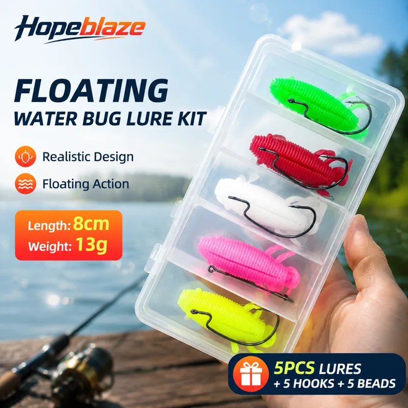 5 szt. Pływające, miękkie przy – Fishing Hook Weedless recenzja i cena