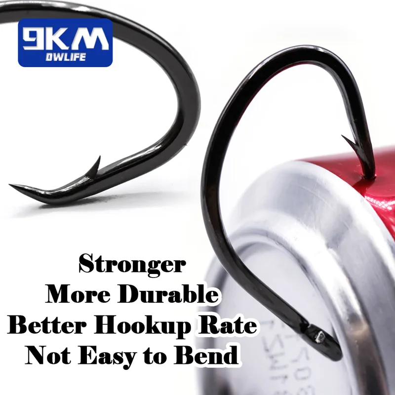 9KM Circle Hooks 25~50Pcs Salt – Fishing Hook Circle recenzja i cena