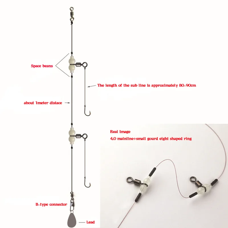 MNFT 100Pcs Świecące 3-drożne  – Fishing Hook Size recenzja i cena