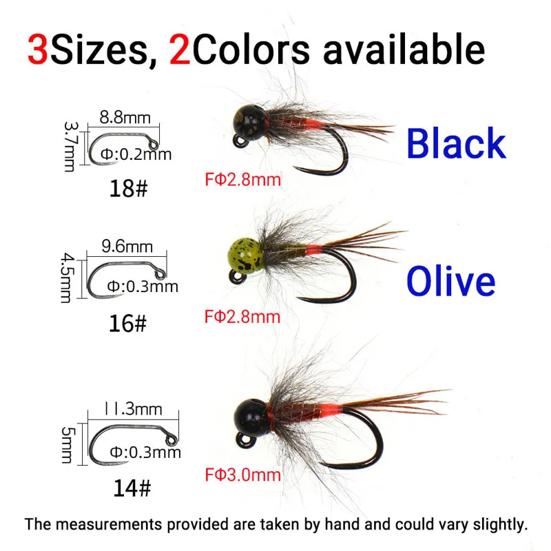 6 SZT. Główki jigowe z wolfram – Fishing Hook Barbless recenzja i cena