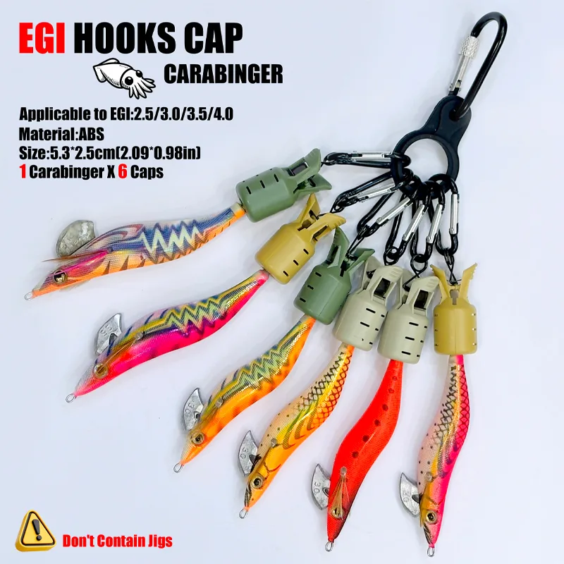 Squid Jig Hook Caps and Carabi – Fishing Hook Jig recenzja i cena