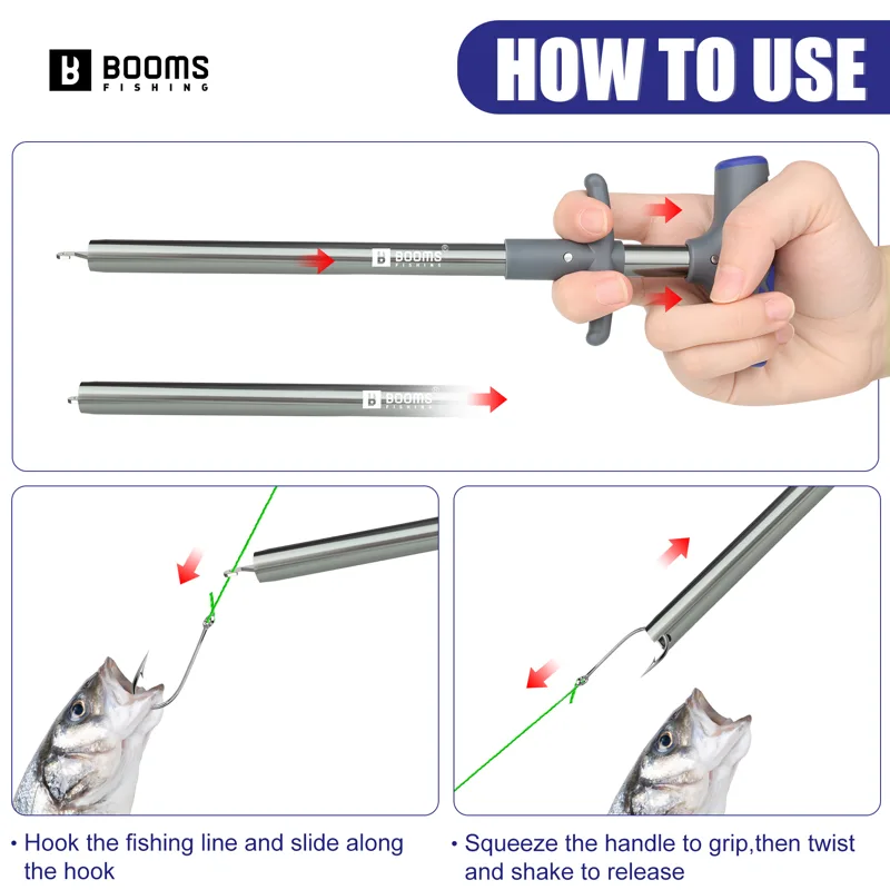 Booms Fishing XW20 Długi Wykrę – Fishing Hook Remover recenzja i cena