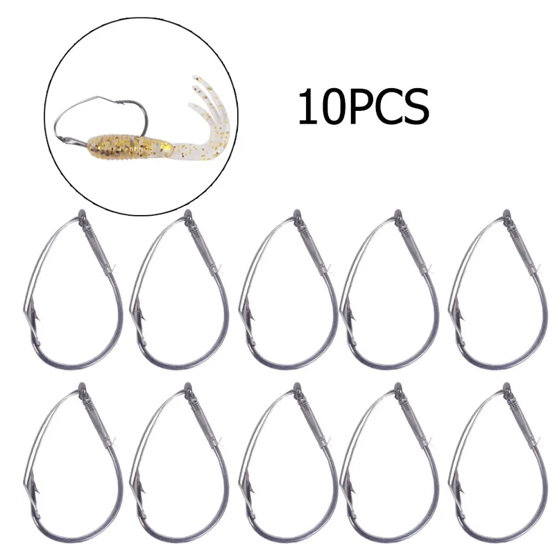 10 sztuk/pudło stal wysokowęgl – Fishing Hook Weedless recenzja i cena