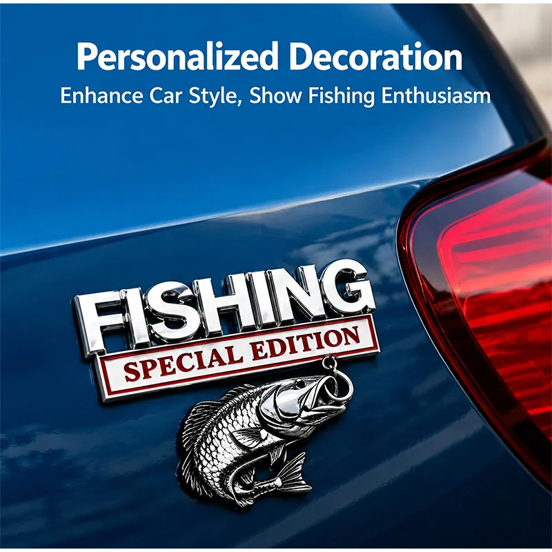 Metalowy emblemat w kształcie  – Fishing Hook recenzja i cena