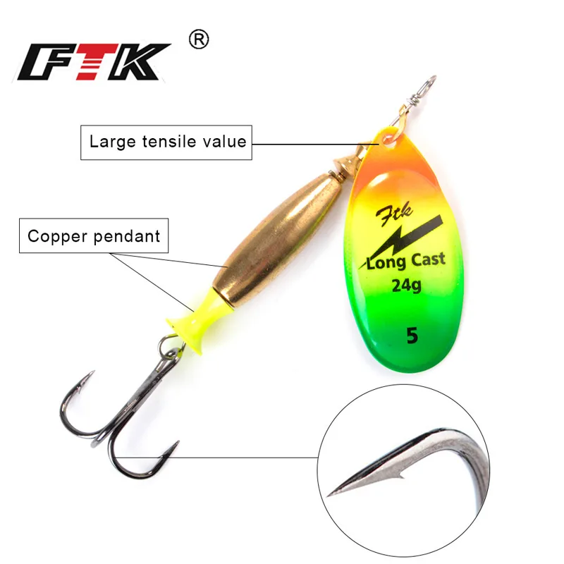 Przynęty wędkarskie FTK 18g 24 – Fishing Hook Treble recenzja i cena
