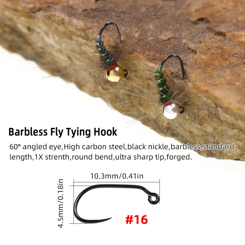 4 sztuki # 16 Wolframowych Głó – Fishing Hook Barbless recenzja i cena