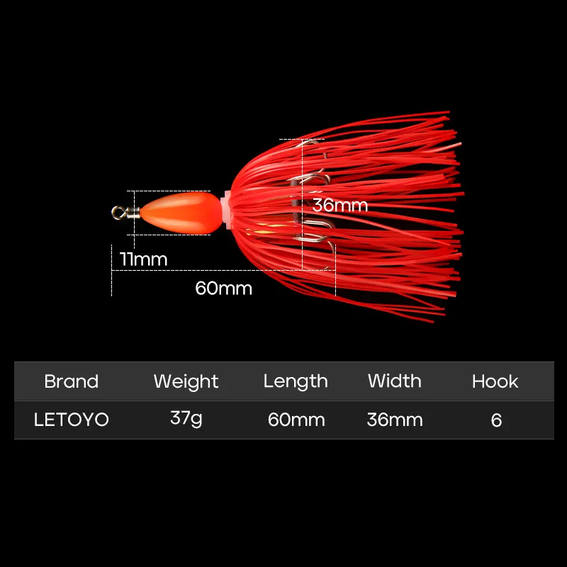 37g Weedless Football Jig Head – Fishing Hook Weedless recenzja i cena