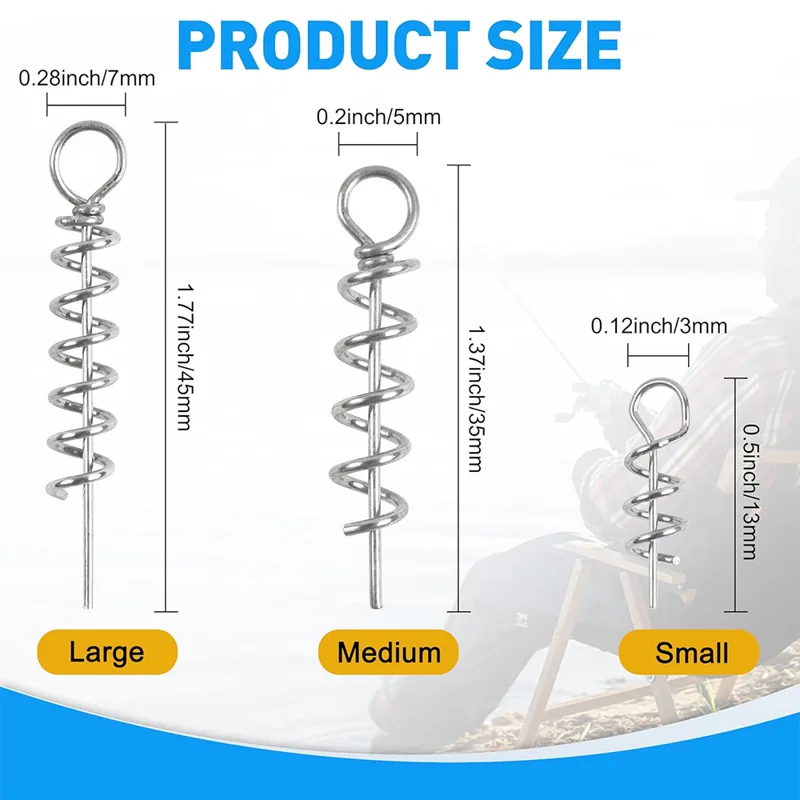50Pcs Spring Twist Lock Fishin – Fishing Hook Stainless Steel recenzja i cena