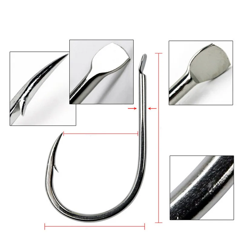 100 sztuk/partia 7 rozmiar kol – Fishing Hook Circle recenzja i cena