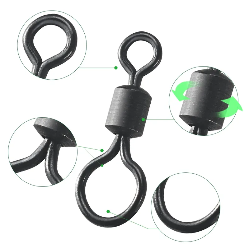 100 szt. Krętlików Karpiowych  – Fishing Hook Size recenzja i cena
