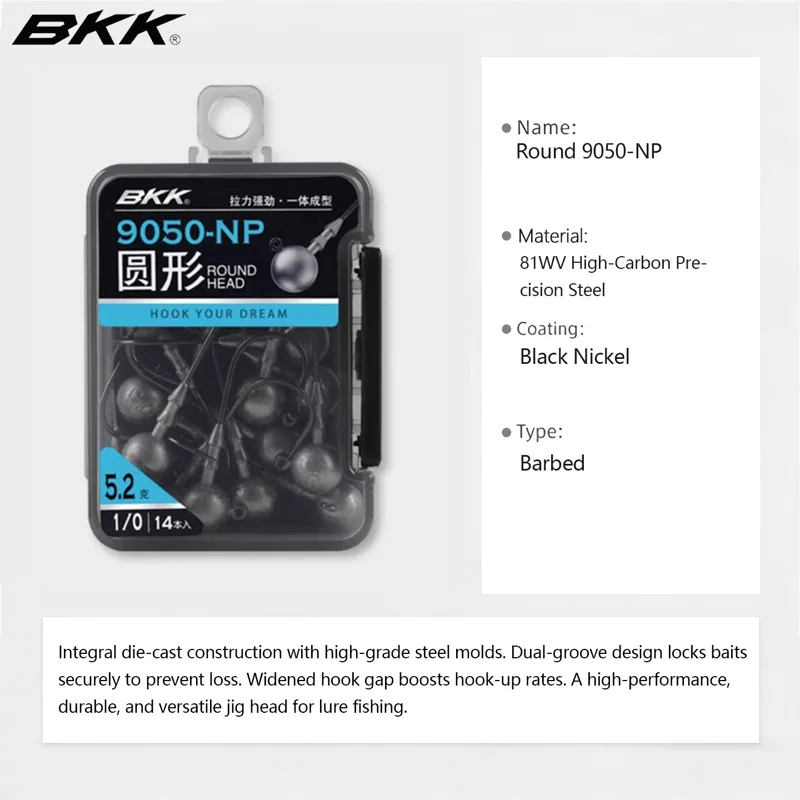 Haczyki jigowe BKK 9050-NP, ok – Fishing Hook Weedless recenzja i cena