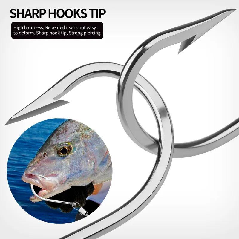 PROBEROS 5 szt. Haczyki ze sta – Fishing Hook Circle recenzja i cena