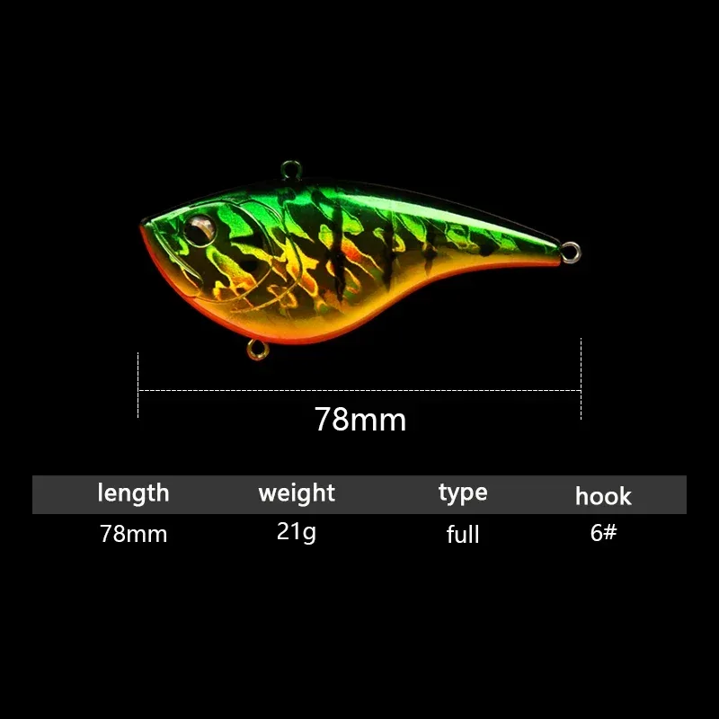 21g/78mm VIB Fishing Lure Sztu – Fishing Hook Treble recenzja i cena