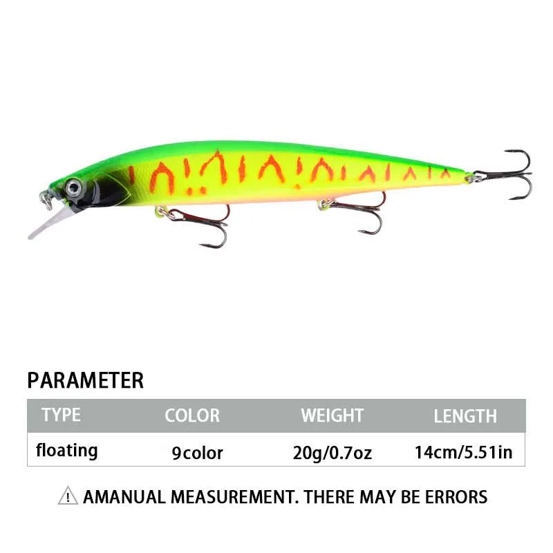1 szt. 14cm/20g Plastikowa Prz – Fishing Hook Treble recenzja i cena